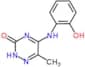 5-[(2-hydroxyphenyl)amino]-6-methyl-1,2,4-triazin-3(2H)-one