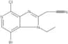 7-Bromo-4-chloro-1-ethyl-1H-imidazo[4,5-c]pyridine-2-acetonitrile