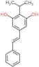 2-(1-Methylethyl)-5-[(1E)-2-phenylethenyl]-1,3-benzenediol