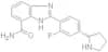 2-(2-fluoro-4-((2s)-2-pyrrolidinyl)phenyl)-1h-benzimidazole-7-carboxamide