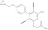 2-[[6-Amino-3,5-dicyano-4-[4-(cyclopropylmethoxy)phenyl]-2-pyridinyl]thio]acetamide