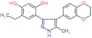 4-[4-(2,3-Dihydro-1,4-benzodioxin-6-yl)-5-methyl-1H-pyrazol-3-yl]-6-ethylbenzene-1,3-diol