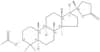 18-Norcholan-24-oic acid, 3-(acetyloxy)-20-hydroxy-4,4,8,14-tetramethyl-, γ-lactone, (3α,5α)-