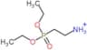 2-(diethoxyphosphoryl)ethanaminium