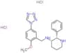 (2S,3S)-N-[2-methoxy-5-(1H-tetrazol-1-yl)benzyl]-2-phenylpiperidin-3-amine dihydrochloride