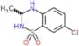 7-chloro-3-methyl-3,4-dihydro-2H-1,2,4-benzothiadiazine 1,1-dioxide