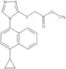 Acetic acid, 2-((4-(4-cyclopropyl-1-naphthalenyl)-4H-1,2,4-triazol-3-yl)thio)-, methyl ester