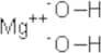 Magnesium hydroxide, (Mg(OH)2)
