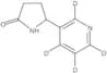 5-(3-Pyridinyl-2,4,5,6-d<sub>4</sub>)-2-pyrrolidinone