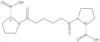 1-[6-[2(R)-Carboxy-1-pyrrolidinyl]-6-oxohexanoyl]pyrrolidine- (2R)-carboxylic acid