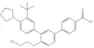 3′′-(1,1-Dimethylethyl)-4′-(2-hydroxyethoxy)-4′′-(1-pyrrolidinyl)[1,1′:3′,1′′-terphenyl]-4-carboxy…