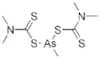 Bis(dimethylthiocarbamylthio)methyl arsine