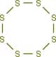 Cyclic octaatomic sulfur