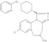 8-Chloro-5,6-dihydro-5-methyl-1-[trans-4-(2-pyridinyloxy)cyclohexyl]-4H-[1,2,4]triazolo[4,3-a][1,4…