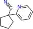 1-(2-pyridyl)cyclopentanecarbonitrile