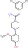 N'-(3,5-dichlorophenyl)-4-(4-hydroxy-2-methoxyphenyl)piperazine-1-carboximidamide