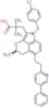 3-{1-[(4-chlorophenyl)sulfanyl]-4-methyl-6-[2-(5-phenylpyridin-2-yl)ethyl]-4,5-dihydro-1H-pyrano[2…
