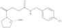 1-Pyrrolidinebutanamide,N-[(4-chlorophenyl)methyl]-2-formyl-g-oxo-, (2S)-