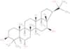 (3beta,5xi,9xi,13xi,14xi,16beta,17xi,18xi,21beta)-hopane-3,6,16,22-tetrol