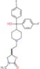 5-(2-{4-[bis(4-fluorophenyl)(hydroxy)methyl]piperidin-1-yl}ethyl)-3-methyl-1,3-oxazolidin-2-one