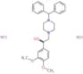 1-Piperazineethanol, α-(3,4-dimethoxyphenyl)-4-(diphenylmethyl)-, hydrochloride (1:2)