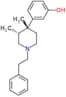 3-[(3R,4R)-3,4-dimethyl-1-(2-phenylethyl)piperidin-4-yl]phenol