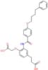 3-[4-(carboxymethoxy)-3-{[4-(4-phenylbutoxy)benzoyl]amino}phenyl]propanoic acid