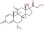 (6alpha)-17,21-dihydroxy-6-methylpregna-1,4-diene-3,11,20-trione