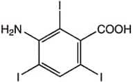 3-Amino-2,4,6-triiodobenzoic acid, 99% (dry wt.), water <4%