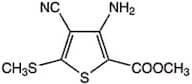 Methyl 3-amino-4-cyano-5-(methylthio)thiophene-2-carboxylate, 97%