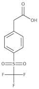 4-(Trifluoromethylsulfonyl)phenylacetic acid, 98%