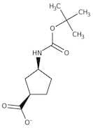 (1R,3S)-(-)-3-(Boc-amino)cyclopentanecarboxylic acid, 95%