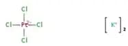 Potassium tetrachloroplatinate(II), 99.9% (metals basis), Pt 46.0% min