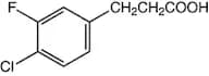 3-(4-Chloro-3-fluorophenyl)propionic acid, 96%