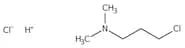 3-Dimethylaminopropyl chloride, 97%, stab. with 0.5% oxalic acid