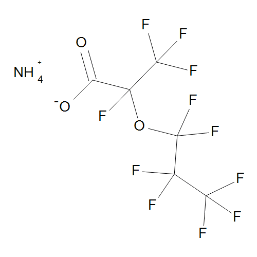 Perfluoro-2-methyl-3-oxahexanoic acid ammonium 50 µg/mL in Methanol/Water