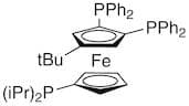 4-(t-Butyl)-1,2-bis(diphenyl­phosphino)-1'-(di-i-propyl­phosphino)ferrocene, 98% HiersoPHOS-4