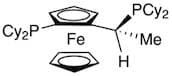 (R)-(-)-1-[(S)-2-(Di­cyclohexylphosphino)ferrocenyl]ethyldicyclo­hexylphosphine, min. 97%
