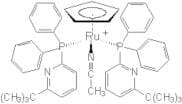 Acetonitrilebis[2-diphenyl­phosphino-6-t-butyl­pyridine]cyclopentadienyl­ruthenium(II) hexafluoro­…