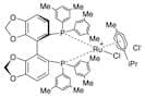 Chloro{(R)-(+)-5,5'-bis[di(3,5-xylyl)phosphino]-4,4'-bi-1,3-benzodioxole}(p-cymene)ruthenium(II) c…