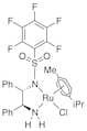 Chloro{[(1S,2S)-(+)-2-amino-1,2-diphenylethyl](pentafluorophenylsulfonyl)amido}(p-cymene)ruthenium…