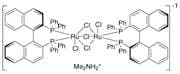 Dimethylammonium dichlorotri(μ-chloro)bis[(R)-(+)-2,2'-bis(diphenylphosphino)-1,1'-binaphthyl]diru…