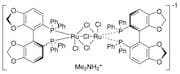 Dimethylammonium dichlorotri(μ-chloro)bis[(S)-(-)-5,5'-bis(diphenylphosphino)-4,4'-bi-1,3-benzodio…