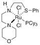 Dichloro[N-[2-(phenylthio-κS)ethyl]-[4-morpholineethanamine-κNN1,κN1](tricyclohexylphosphine)ruthe…