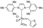 Tricyclohexylphosphine[1,3-bis(2,4,6-trimethylphenyl)imidazol-2-ylidene][2-thienyl­methylene]ruthe…