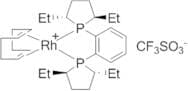 (-)-1,2-Bis((2R,5R)-2,5-diethylphospholano)benzene(1,5-cyclooctadiene)rhodium(I) trifluoro­methane…
