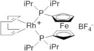 1,1'-Bis(di-i-propyl­phosphino)ferrocene(1,5-cyclooctadiene)rhodium(I) tetrafluoroborate, min. 98%
