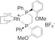(R,R)-(-)-1,2-Bis[(o-meth­oxyphenyl)(phenyl)phosphino]ethane(1,5-cyclooctadiene)rhodium(I) tetrafl…