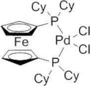 Dichloro[1,1'-bis(dicyclohexyl­phosphino)ferrocene]palladium(II), dichloromethane adduct, 99%