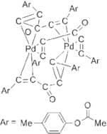 Tris[di(4-acetoxybenzylidene)acetone]dipalladium(0) di(4-acetoxybenzylidene)acetone adduct, min. 9…